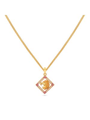 Lion Gold Pendant-hover