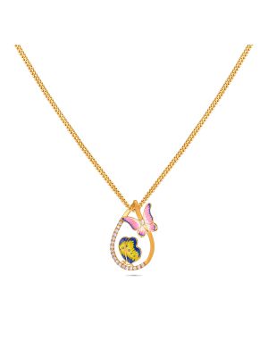 Butterfly Gold Pendant-hover