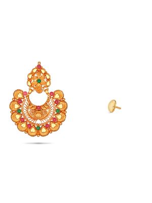 Bridal Gold Earring-hover