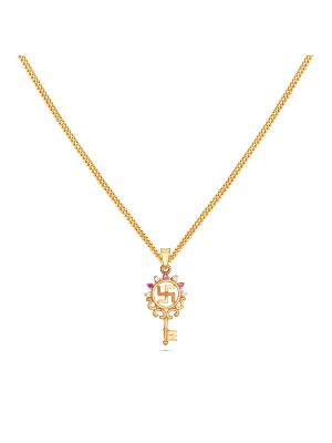 Devotional Gold Pendant-hover
