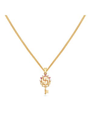 Devotional Gold Pendant-hover