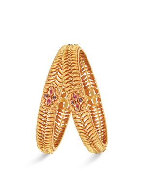 Enticing Gold Bangle-hover