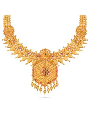 Enchanting Floral Necklace-hover