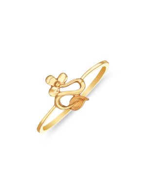 Leaf Gold Ring-hover