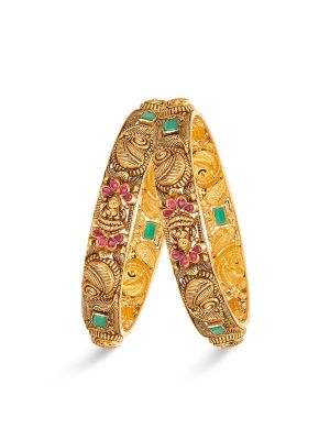 Exquisite Traditional Gold Bangle-hover