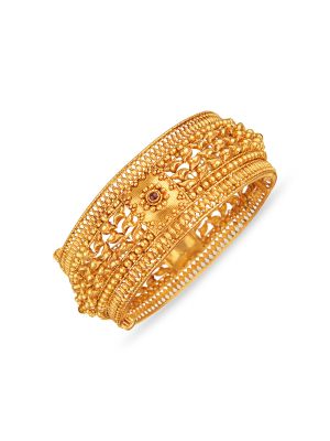 Traditional Bridal Gold Bangle-hover