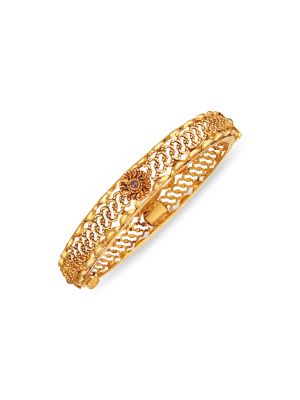Exquisite Traditional Gold Bangle-hover