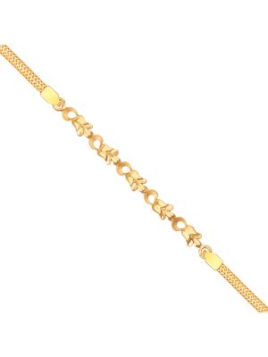 Fascinating Flower Design Gold Bracelet-hover