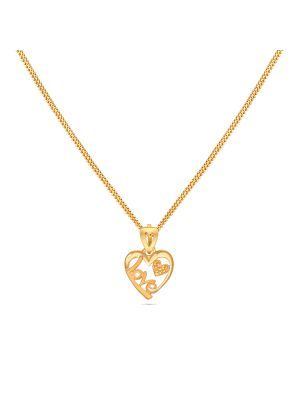 Adorable Heart Gold Pendant-hover