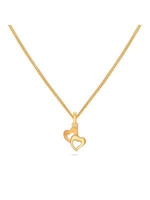 Adorable Heart Gold Pendant-hover