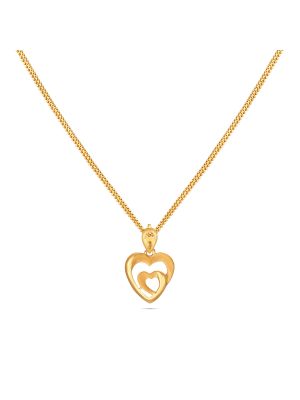 Adorable Heart Gold Pendant-hover