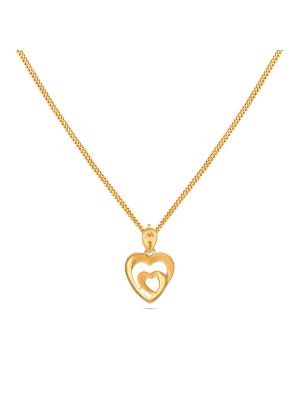 Adorable Heart Gold Pendant-hover