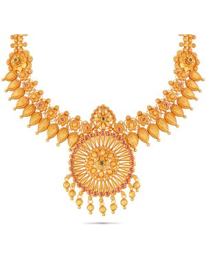 Enchanting Floral Necklace-hover