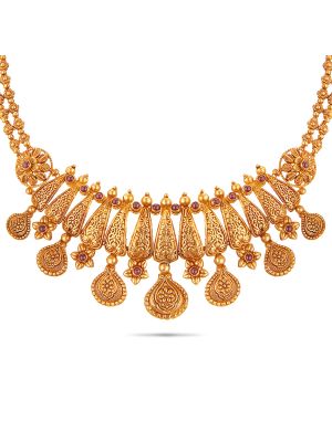 Exciting Gold Fancy Necklace-hover
