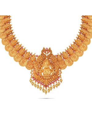 Lakshmi Kasu Gold Necklace-hover