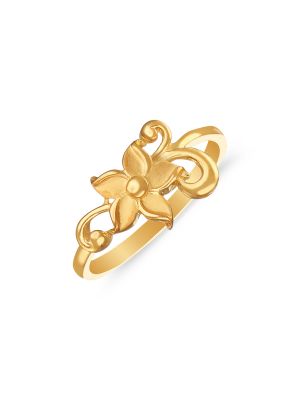 Glorious Gold Flower Ring-hover