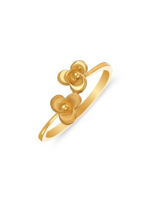 Glorious Gold Flower Ring-hover