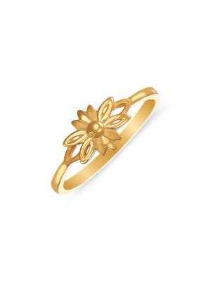 Glorious Gold Flower Ring-hover