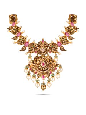 Mesmerising Nagas Gold Necklace-hover