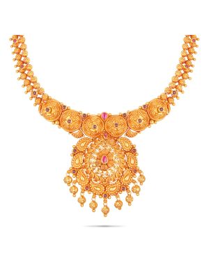 Exciting Gold Fancy Necklace-hover