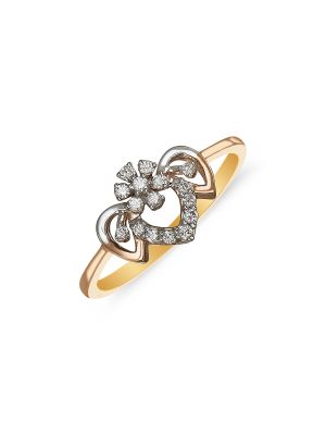 Diamond Flower Ring-hover