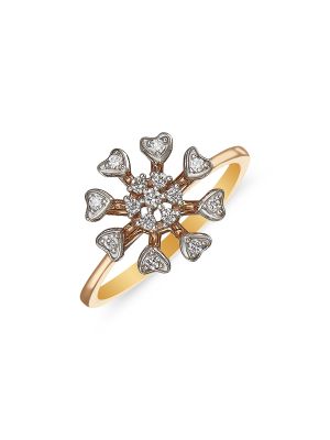 Glorious Floral Diamond Ring -hover