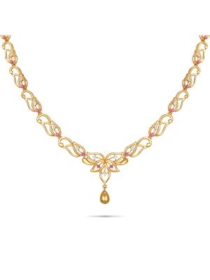 Exciting Gold Fancy Necklace-hover