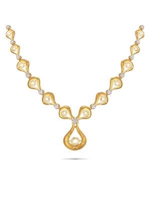 Exciting Gold Fancy Necklace-hover