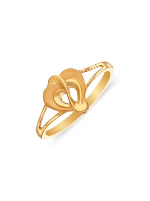Pretty Heart Gold Ring -hover