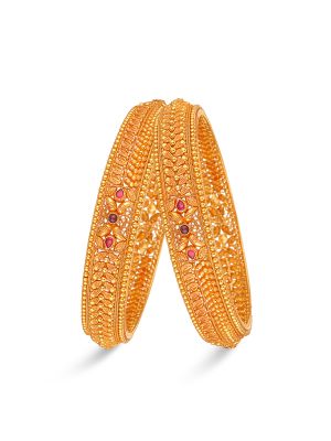 Enticing Gold Bangle-hover