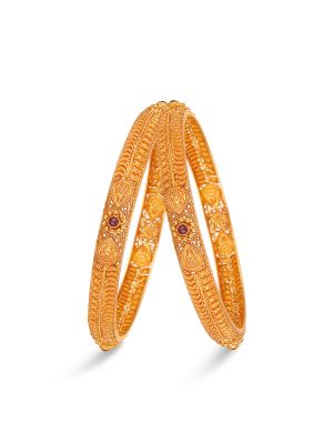 Enticing Gold Bangle-hover