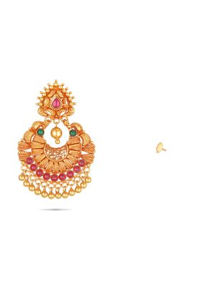 Traditional Enchanting Gold Earrings-hover