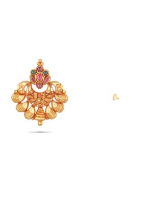 Traditional Enchanting Gold Earrings-hover