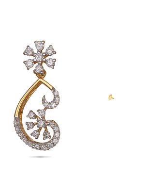 Floral Diamond Earring-hover