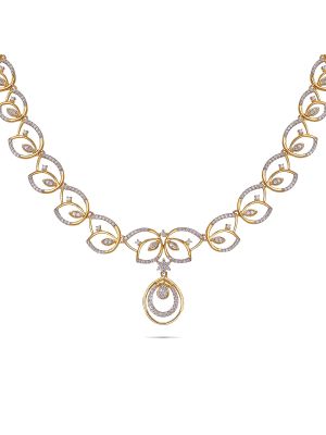 Elegant Diamond Necklace-hover