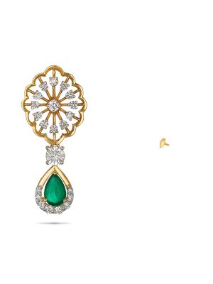 Floral Diamond Earring-hover