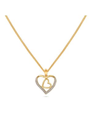 Diamond Heart Pendant-hover