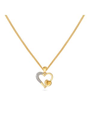 Diamond Heart Pendant-hover