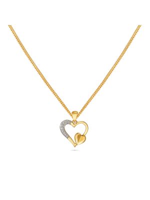 Diamond Heart Pendant-hover