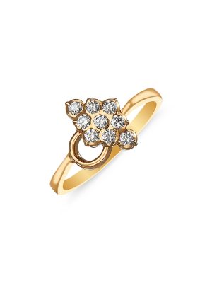 Glorious Diamond Floral Ring-hover