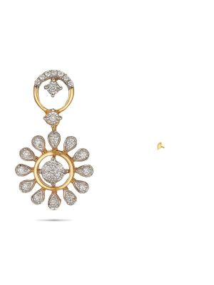 Floral Diamond Earring-hover