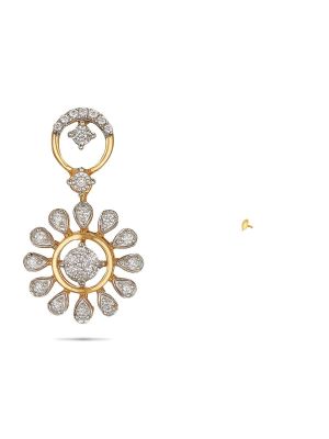 Floral Diamond Earring-hover