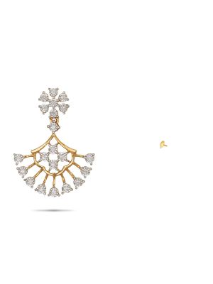 Floral Diamond Earring-hover