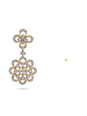 Floral Diamond Earring-hover