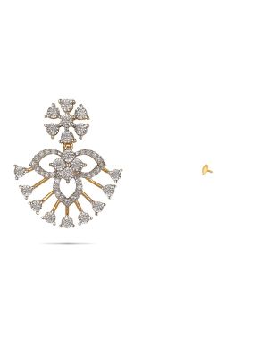 Floral Diamond Earring-hover