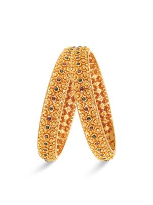 Enticing Gold Bangle-hover