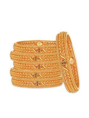 Enticing Gold Bangle-hover