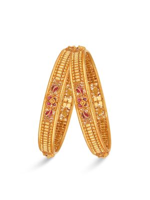 Enticing Gold Bangle-hover