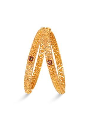 Enticing Gold Bangle-hover