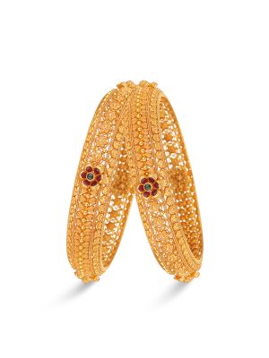 Enticing Gold Bangle-hover